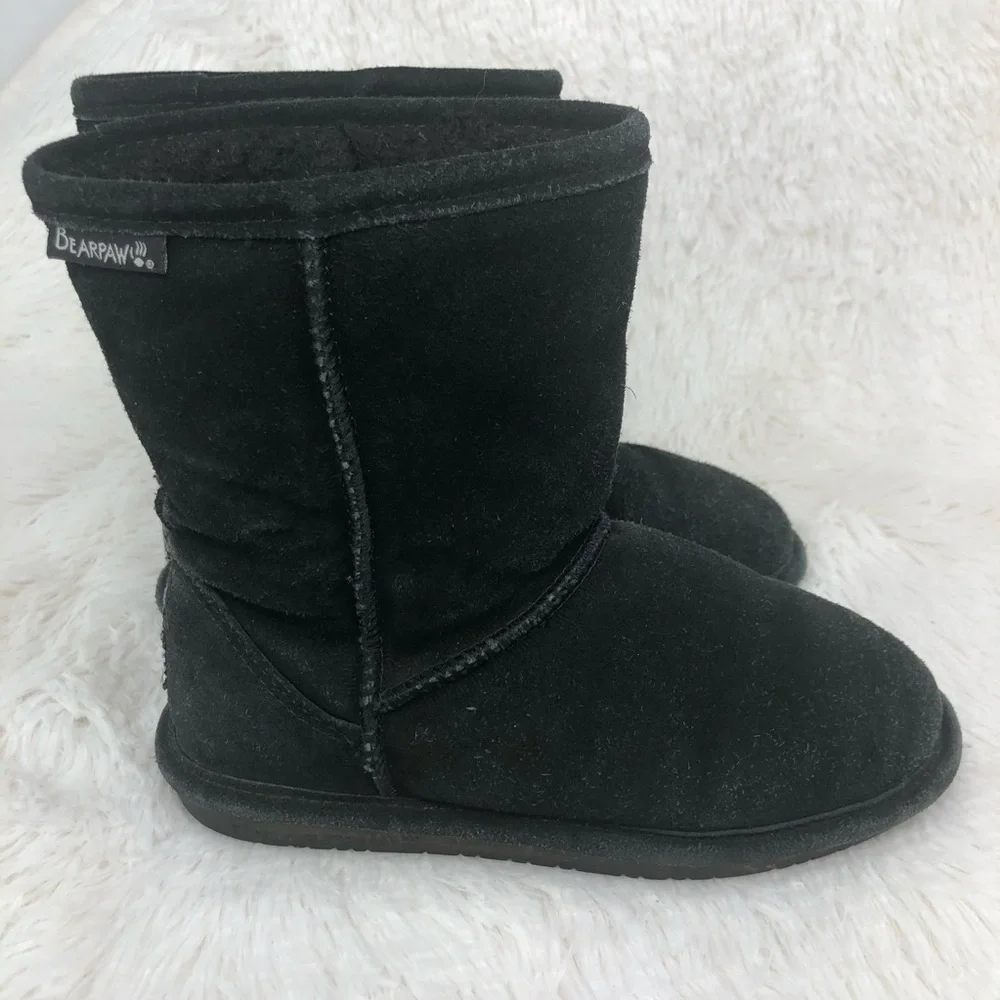 BEARPAW Emma Youth Suede & Sheepskin Boots